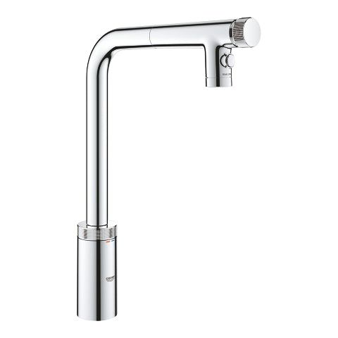 GROHE Minta SmartControl Pull-Out Kitchen Mixer with Dual Spray - 31 889 000