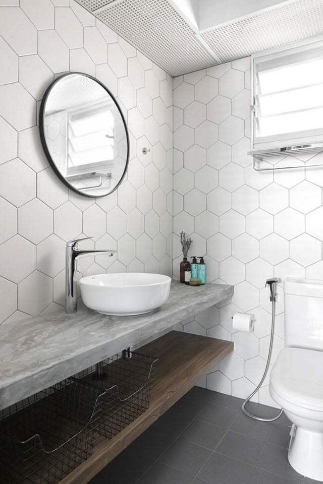 FIDEE STAINLESS STEEL ROUND MIRROR
