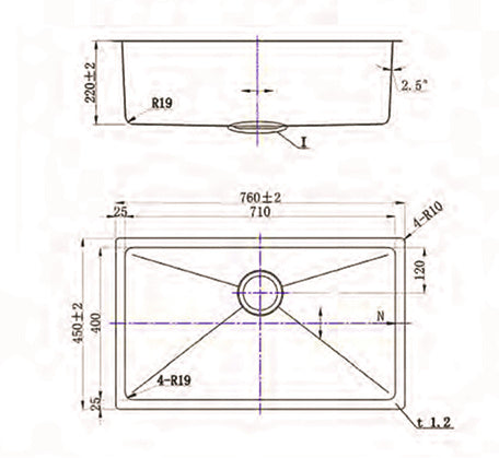 MDFT 21213 STAINLESS STEEL KITCHEN SINK