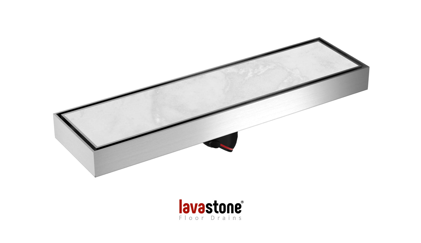 LAVASTONE TILE INSERT SHOWER CHANNEL FLOOR TRAP 30036