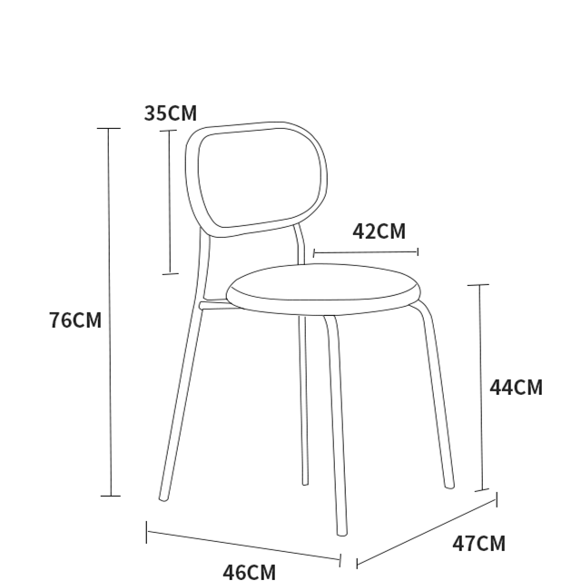 Jolly Rattan Cantilevered Dining Side Chair