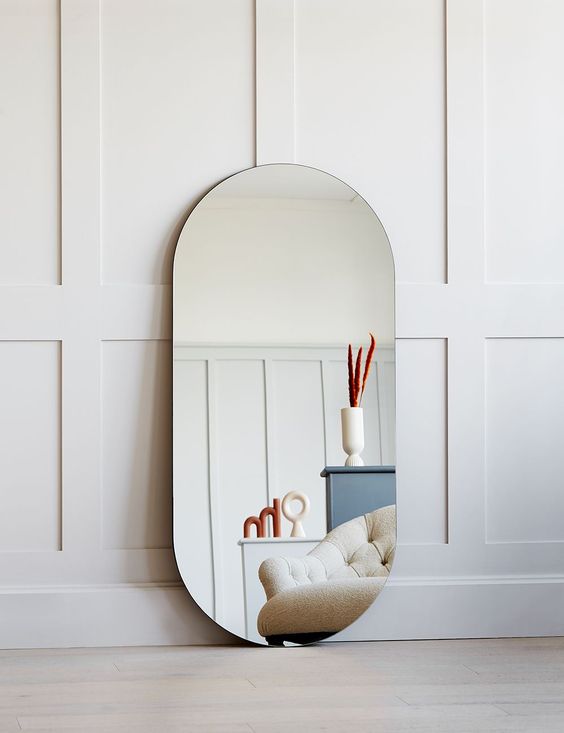 FIDEE STAINLESS STEEL OVAL 5080 MIRROR