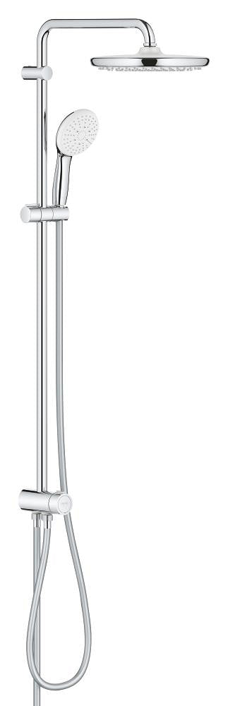 GROHE Tempesta 250 Shower System with Diverter Head Shower - 2 Spray Patterns Hand Shower - 3 Spray Patterns 26 675 001