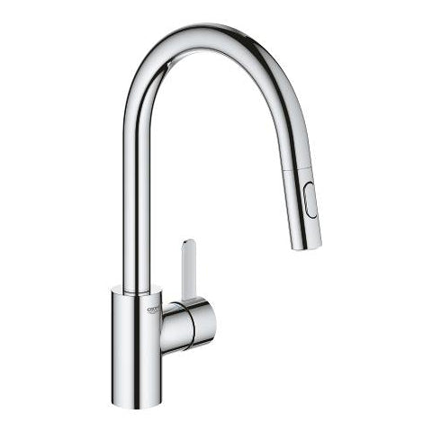 GROHE Eurosmart Cosmopolitan Chrome Pull-Out Dual Spray Kitchen Mixer - 31 481 001