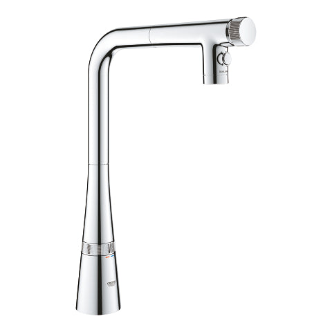 GROHE Zedra SmartControl Pull-Out Kitchen Mixer with Dual Spray - 31 886 000
