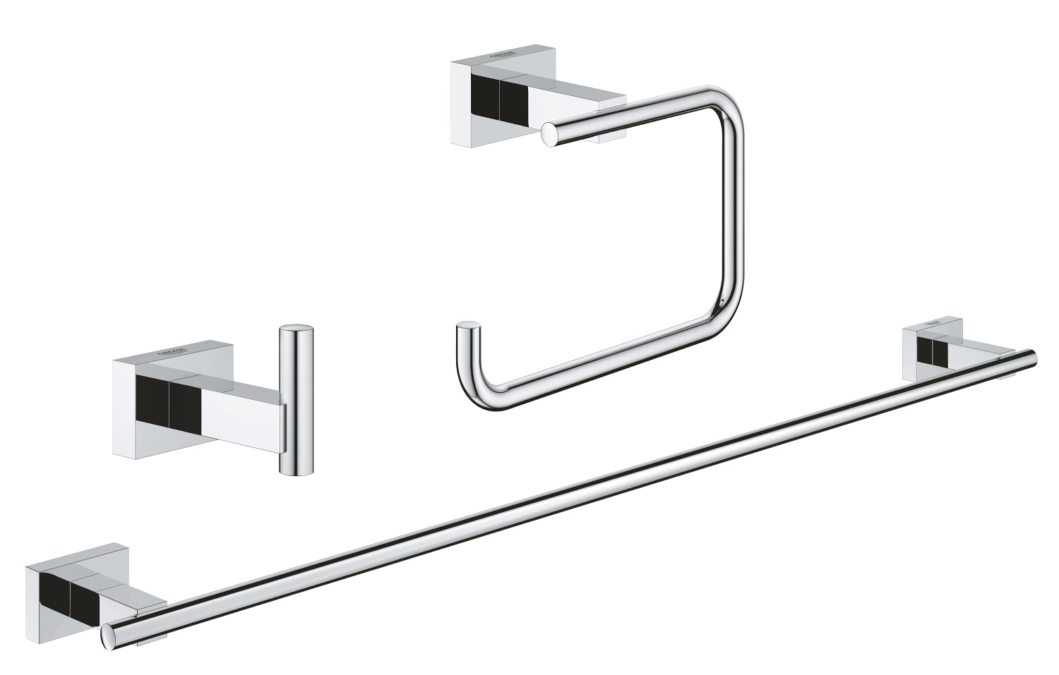 GROHE Essentials Cube Accessories Set 3-in-1 40 777 001