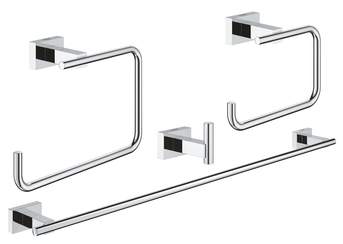 GROHE Essentials Cube Accessories Set 4-in-1 40 778 001