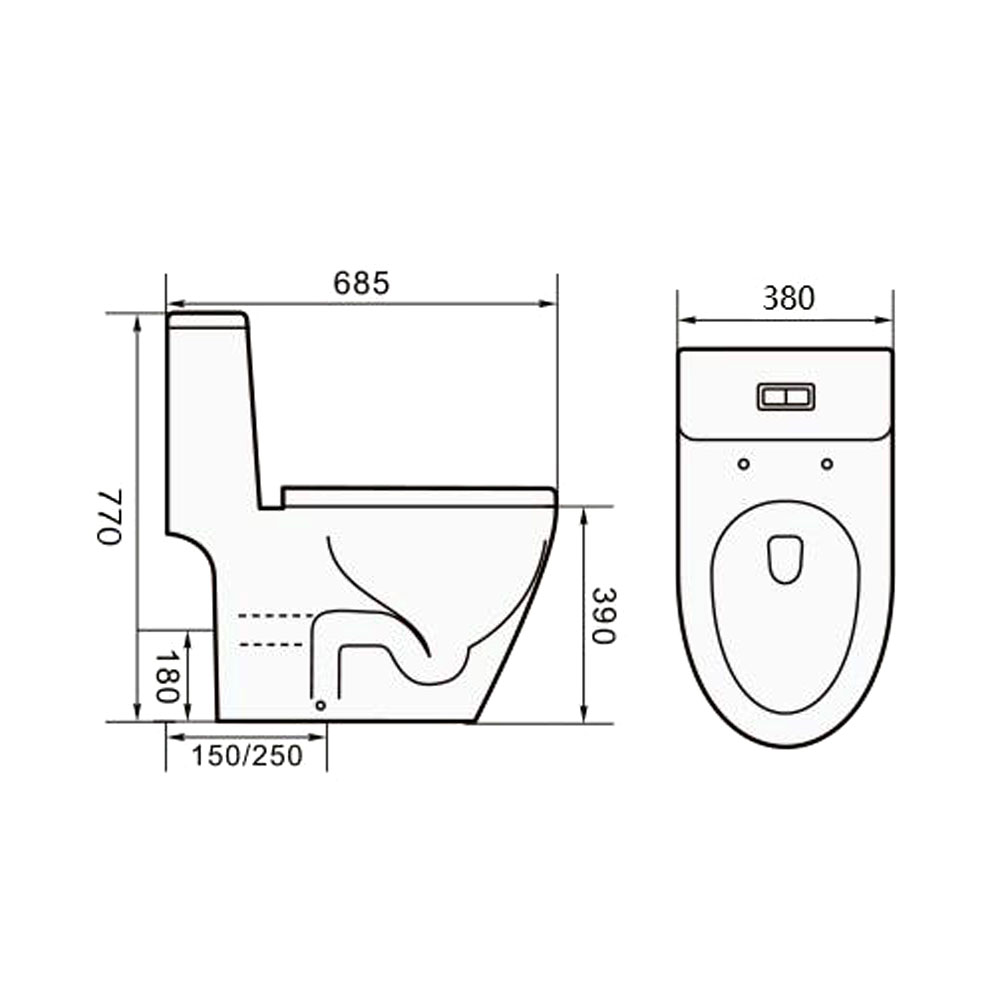 Magnum 919 One-Piece Toilet with Turbo Tornado Flushing