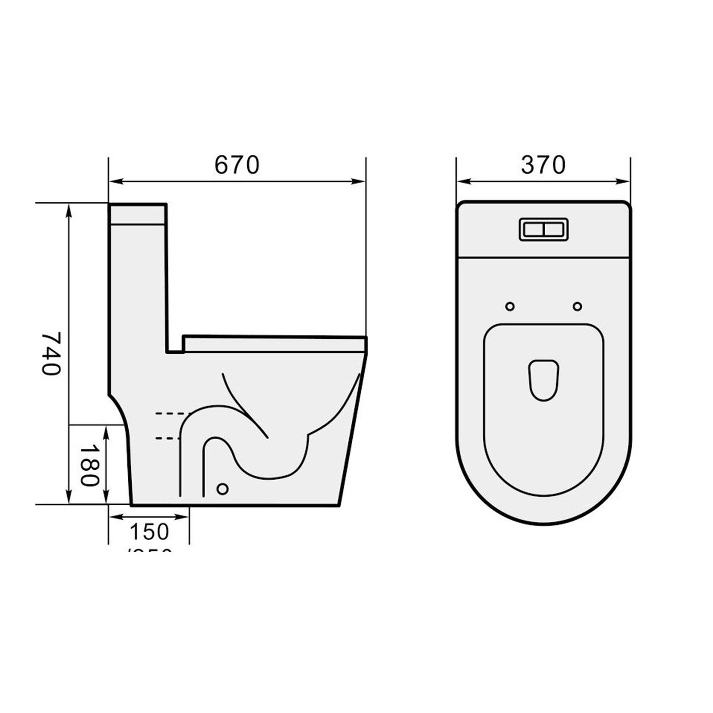 Magnum 935 One-Piece Toilet with Turbo Tornado Flushing
