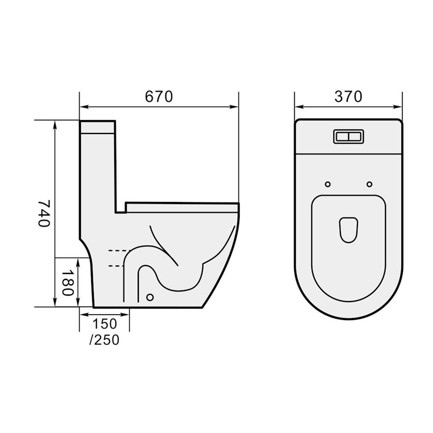 Magnum 938 One-Piece Toilet with Turbo Tornado Flushing